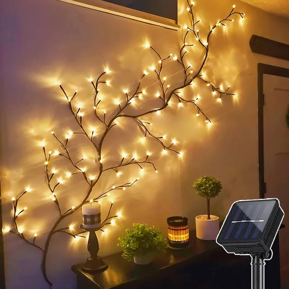 Solar Powered Willow Vine Lights