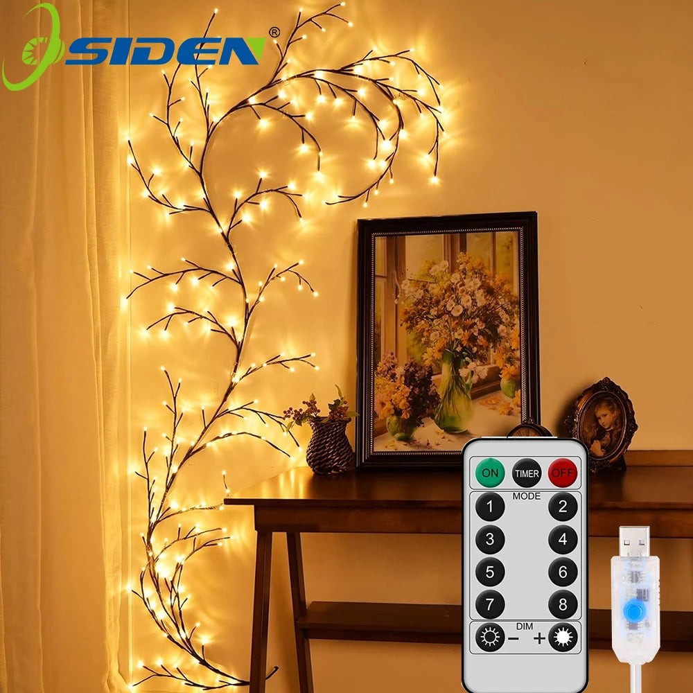 Solar Powered Willow Vine Lights
