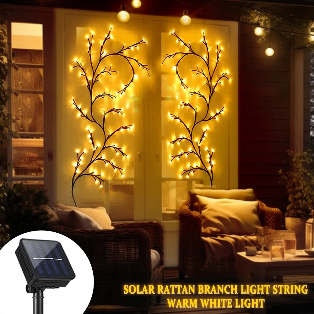 Solar Powered Willow Vine Lights