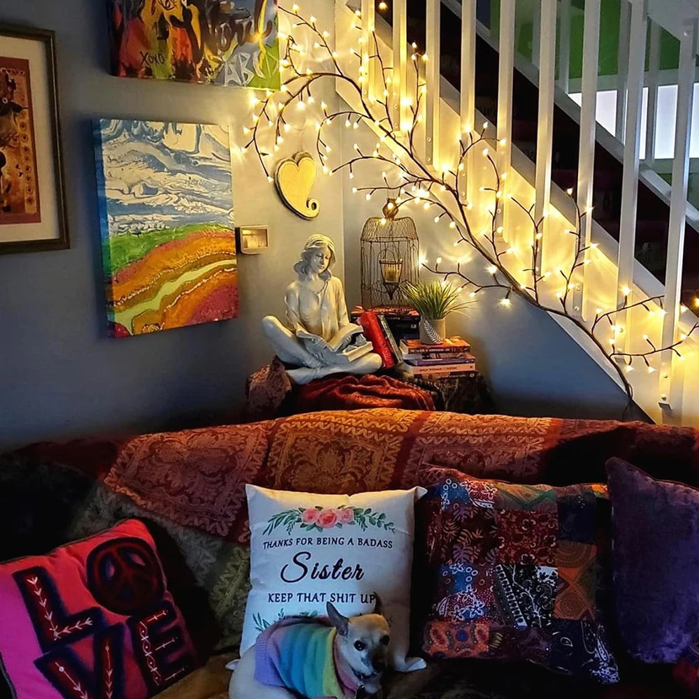 Solar Powered Willow Vine Lights