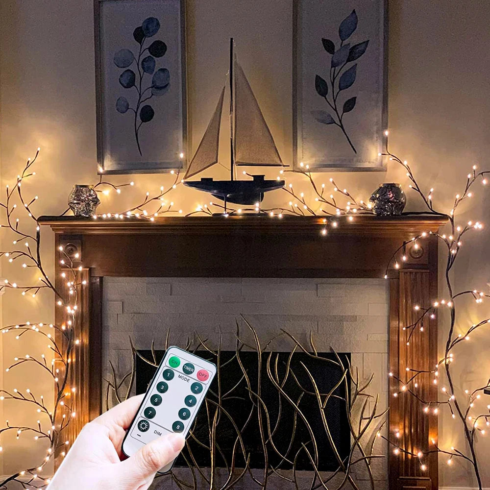 Solar Powered Willow Vine Lights